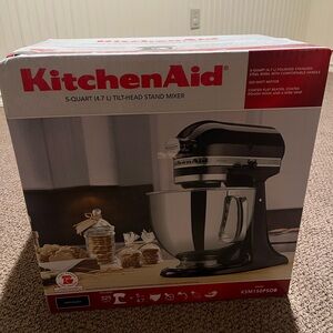 KitchenAid Silver and Black Stand Mixer